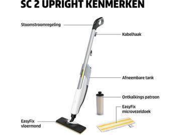 Kärcher SC 2 Upright - Stoomreiniger - 30 sec opwarmtijd, Verzenden, Zo goed als nieuw