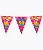 Vlaggenlijn 50 Jaar Sarah Cartoon (10m), Kleding | Dames, Carnavalskleding en Feestkleding, Ophalen of Verzenden, Nieuw