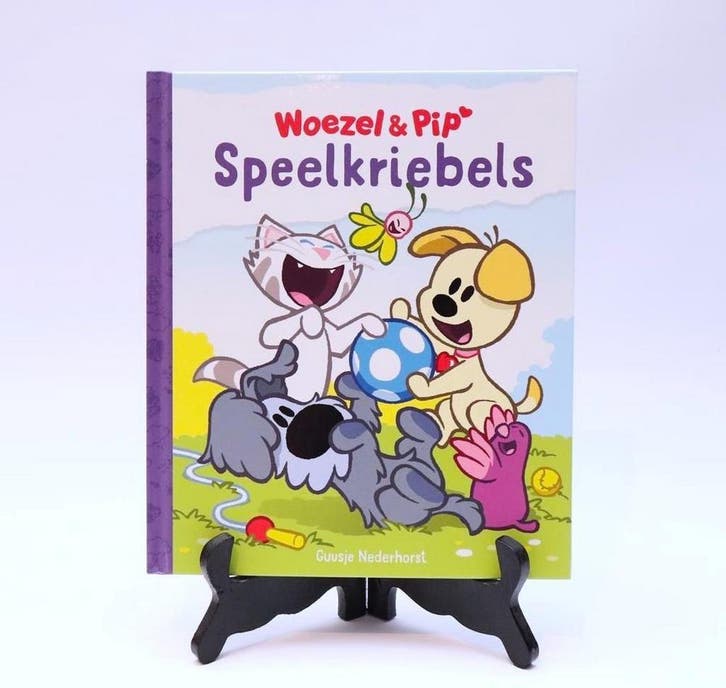 Prentenboek hardcover Woezel & Pip Speelkriebels -, Boeken, Overige Boeken, Gelezen, Verzenden