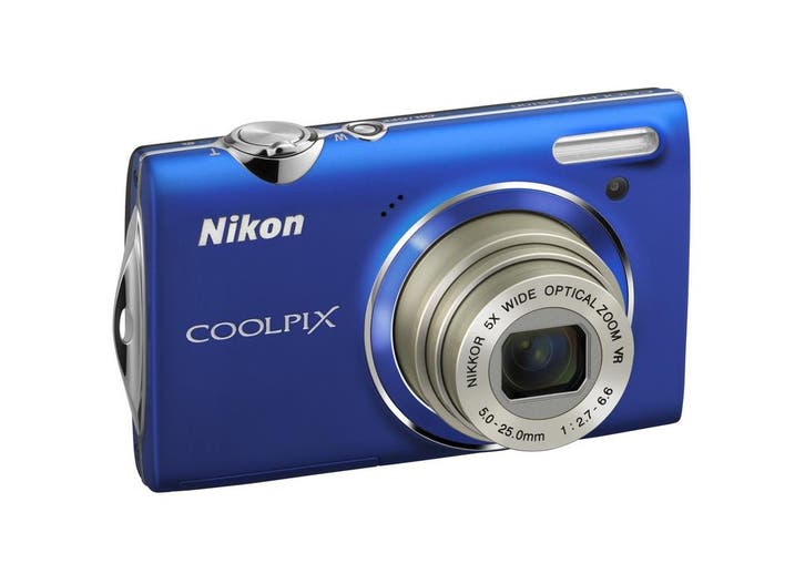 Nikon Coolpix S5100 Digitale Compact Camera - Blauw, Audio, Tv en Foto, Fotocamera's Digitaal, Zo goed als nieuw, Verzenden