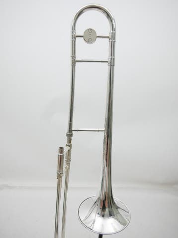 Trombone Courtois Revélation verzilverd small bore, Ophalen of Verzenden, Gebruikt