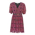 Liu Jo • korte zwart roze jurk • 42 (IT48), Kleding | Dames, Jurken, Verzenden, Liu Jo, Maat 42/44 (L), Nieuw