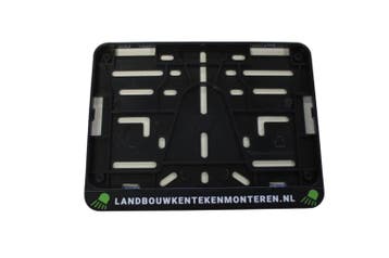 Kunststof kentekenplaathouder MET reclame vierkant klein (mo, Auto diversen, Kentekenplaathouders, Verzenden, Nieuw
