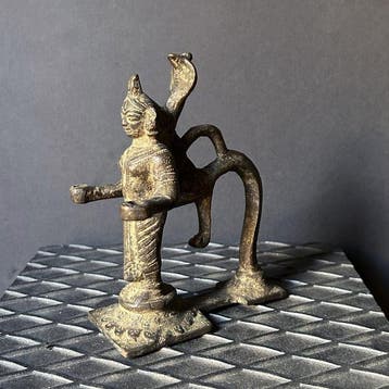 Naga Aarti - Brons - India - 18e–19e eeuw, Antiek en Kunst