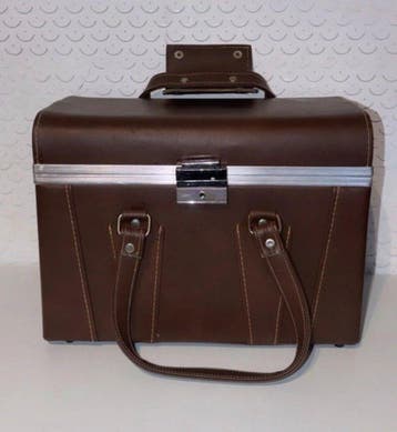 Vintage Universal Hard-Shell Camera Outfit Case - Brown, Nieuw