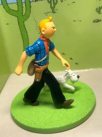 Tintin - Scène cube Moulinsart - Tintin Cow-Boy, Nieuw
