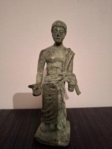 Roman Bronzes in Spain - Beeld, Oferente de Sóller - 16 cm -
