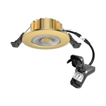 LED inbouwspot HUGO 6W dimbaar IP65 met CCT-switch - Messing, Ophalen of Verzenden, Nieuw
