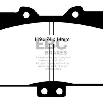 EBC 91-93 Dodge Stealth 3.0 4WD Redstuff Front Brake Pads, Ophalen of Verzenden, Nieuw