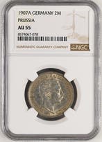 Duitsland, Pruisen Wilhelm II. 2 Mark 1907 - NGC AU55