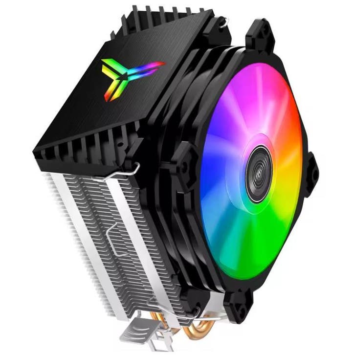 CPU Koeler RGB 92mm – 2 Heatpipes voor Intel en AMD, Computers en Software, Computerkoelers, Nieuw, Verzenden