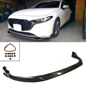 ABS Voorlip 5 Deurs Zwart Mazda 3, Voor, Nieuw, Ophalen of Verzenden, Mazda