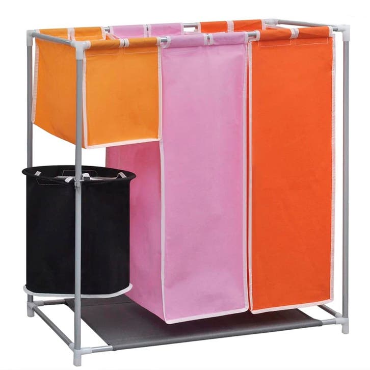 vidaXL 3-delige Wassorteerder met wasmand, Tuin en Terras, Droogmolens en Wasrekken, Nieuw, Verzenden