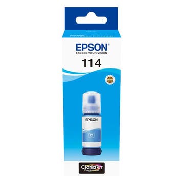 Epson 114 inktfles cyaan (origineel), Verzenden, Nieuw, Cartridge, Epson