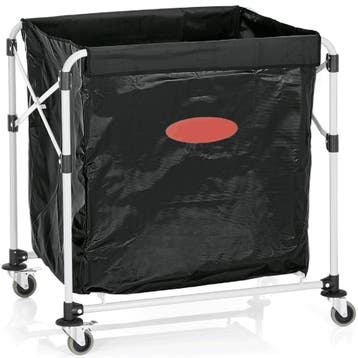 Losse Waszak | PVC | Zwart | 300L | WAS Germany Linnenwagen, Verzenden, Nieuw in verpakking, RVS Meubilair