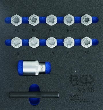 Bgs Technic 12-delige Velgslot gereedschapset voor Merced..., Verzenden, Nieuw