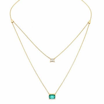 Zonder minimumprijs - Hanger - 14 karaat Geel goud - 1.23ct.