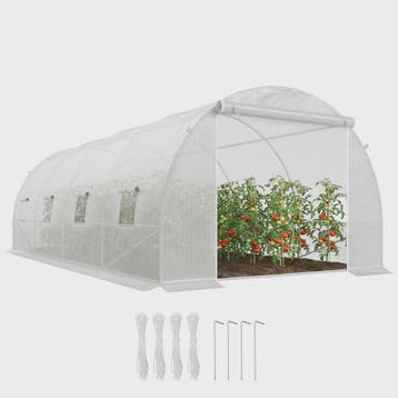 Ruime Tuinkas 18m² - 6x3x2m - Verstevigd Frame met 8 Ramen, Verzenden, Nieuw
