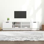 vidaXL Tv-meubels 2 st 80x35x36,5 cm bewerkt hout wit, Verzenden, Nieuw, 50 tot 100 cm, Minder dan 100 cm