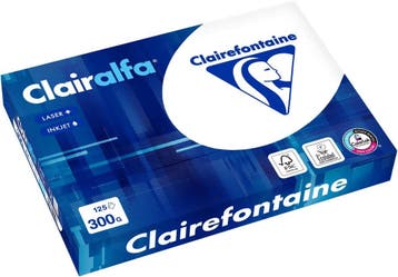 A4 papier 300 gram pak 125 vel Clairefontaine Clairalfa, Computers en Software, Verzenden, Nieuw, Clairefontaine