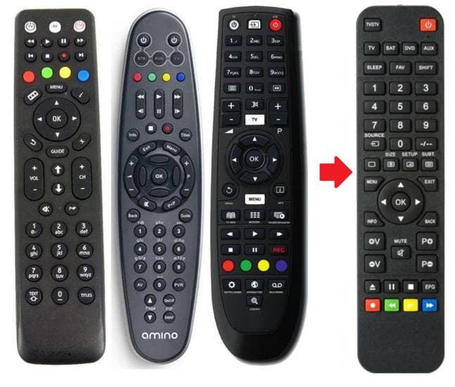 Amino A120, A130, A140, A150 afstandsbediening, Audio, Tv en Foto, Afstandsbedieningen, Verzenden