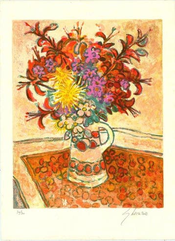 Gérard Vieillevie (1939-1992) - Bouquet de fleurs