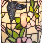 Tiffany tafellamp – Vlinder &amp; Bloemen – Pastelglas – Ø 16,5, Verzenden, Nieuw