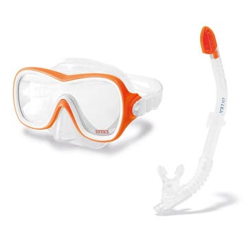 Aquaflow Sport Wave Rider Duikbril en Snorkel - Oranje, Nieuw