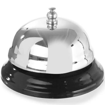 Receptiebel | Verchroomd | Metalen Voet | Ø85x57(h)mm HENDI, Verzenden, Nieuw in verpakking