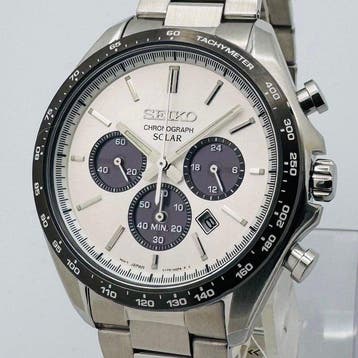 Seiko - Solar Chronograph Panda - Zonder minimumprijs -