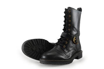 Omoda Veterboots in maat 38 Zwart, Kleding | Dames, Schoenen, Verzenden, Zwart, Omoda, Overige typen