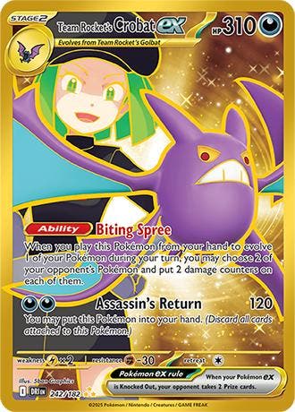 Team Rockets Crobat ex (DRI 242), Ophalen of Verzenden, Nieuw