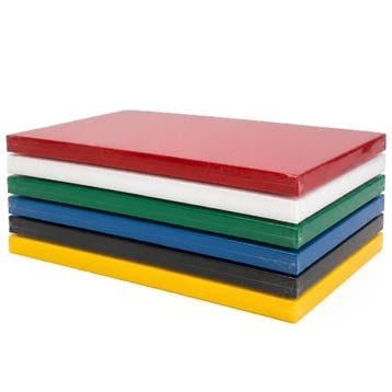 Snijplank HDPE Kunststof Anti-Slip 40x25x2cm Set/6, Verzenden, Nieuw