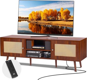 Bohemian TV-kast Walnoot | Tweedekansje | OP=OP, Huis en Inrichting, Kasten | Televisiemeubels, Overige materialen, 100 tot 150 cm