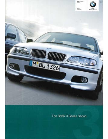 2004 BMW 3 SERIE SEDAN BROCHURE ENGELS, Nieuw, BMW, Author