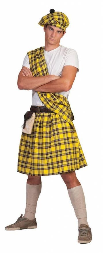 Schotse Highlander pak man geel, Kleding | Heren, Carnavalskleding en Feestkleding, Ophalen of Verzenden, Nieuw