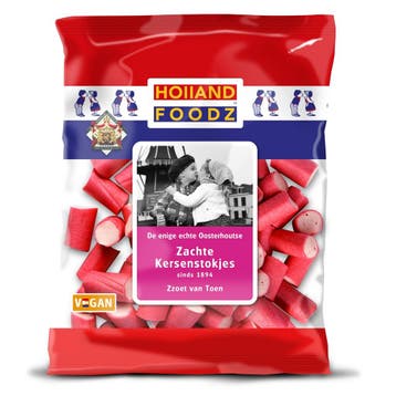 Holland Foodz Kersenstokjes 110g, Verzenden, Nieuw