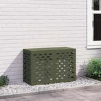 vidaXL Airconditioner hoes Olijfgroen 90 x 40 x 60 cm Staal, Witgoed en Apparatuur, Airco's, Verzenden, Nieuw