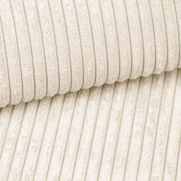 Slaapbank Ribstof Karlito Creme | Universeel | €399,-, Verzenden, Overige maten, Overige maten, Nieuw