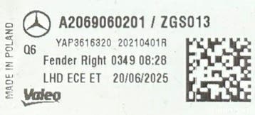 Mercedes C-klasse W206 Estate achterlicht rechts A2069060201, Ophalen, Gebruikt