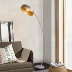 [lux.pro] Staande lamp Stafford vloerlamp159 cm grijs E27, Verzenden, Nieuw