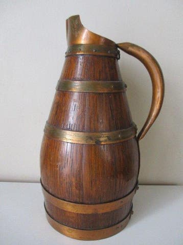 Kruik - Oak Copper, - Breton cider jug