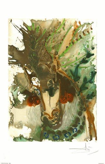 Salvador Dali (1904-1989) - Bucéphale, Chevaux daliniens