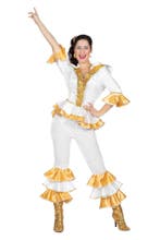 Disco kostuum dames Donna, Kleding | Dames, Carnavalskleding en Feestkleding, Ophalen of Verzenden, Nieuw
