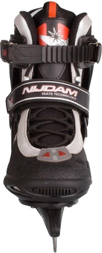 Nijdam IJshockeyschaats - Semi-Softboot - Zwart/Zilver -, Ophalen of Verzenden, Zo goed als nieuw, Nijdam