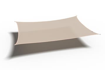 Platinum Coolfit schaduwdoek rechthoek gebroken wit 3x4 m., Verzenden, Nieuw