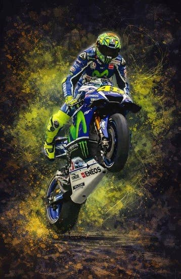 Canvas Fit - Alberto Ricardo - Valentino Rossi – Yamaha, Nieuw