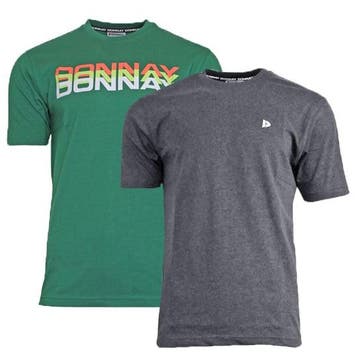 Donnay Donnay Heren - 2-Pack - T-Shirt Daks + Vince -, Kleding | Heren, Verzenden, Nieuw
