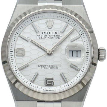 Rolex - Land-Dweller 36 Watch with Honeycomb Motif - 127234, Nieuw