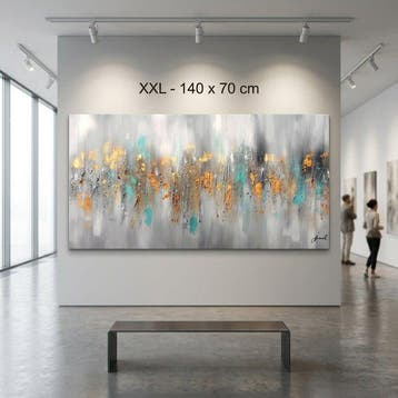 Monika Spiewak - Abstract - Oil Painting Stretched On The